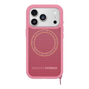 OtterBox Sole Series - Tampa posterior para telemóvel - compatibilidade MagSafe - tecido resistente - Xtra Hot (rosa) - para Apple iPhone 17 Pro