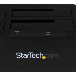 Startech Dual-Bay USB 3.0 eSATA to SATA Hard Drive Docking Station, USB Hard Drive Dock, External 2.53.5 SATA IIIIII, SSDHDD Docking Station, Hot-Swap Hard Drive Bays - Top-Loading - Controlador de memória - 2.5", 3.5" - SATA 6Gb/s - eSATA 6Gb/s, USB