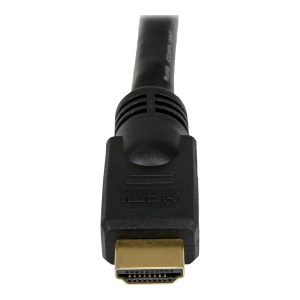 Startech 7m High Speed HDMI Cable - Ultra HD 4k x 2k HDMI Cable - HDMI to HDMI M/M - 7 meter HDMI 1.4 Cable - Audio/Video Gold-Plated (HDMM7M) - Cabo HDMI - HDMI macho para HDMI macho - 7 m - preto