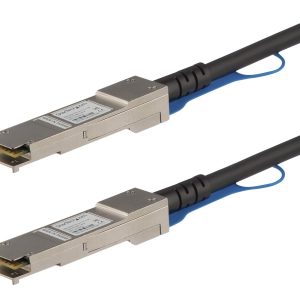 Startech Juniper QFX-QSFP-DAC-3M Compatible 3m 40G QSFP+ to QSFP+ Direct Attach Cable Twinax, 40GbE QSFP+ Copper DAC, 40 Gbps Low Power Passive Transceiver Module DAC, 40GE QSFP+ Cable - Lifetime Warranty (QFXQSFPDAC3M) - Cabo de ligação directa 40GB